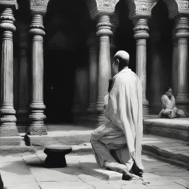 The devotee prayed fervently, afraid of the consequences that might arise from displeasing the gods.