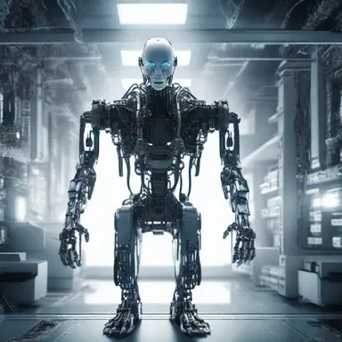 In the science fiction novel, the protagonist is afraid that artificial intelligence will take over the world.