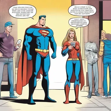 In the comic book, the superhero is afraid of revealing their secret identity to their loved ones.