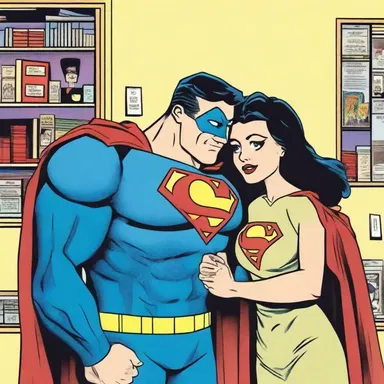 In the comic book, the superhero is afraid of revealing their secret identity to their loved ones.