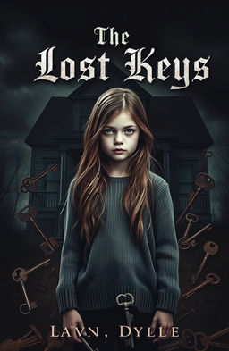 A dark and mysterious book cover for the horror story titled 'The Lost Keys'