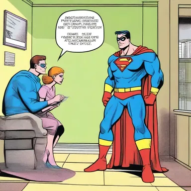 In the comic book, the superhero is afraid of revealing their secret identity to their loved ones.