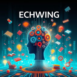 An eye-catching book cover that focuses on technology and personal change through the acquisition of knowledge