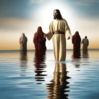 The disciples were afraid when they saw Jesus walking on water.