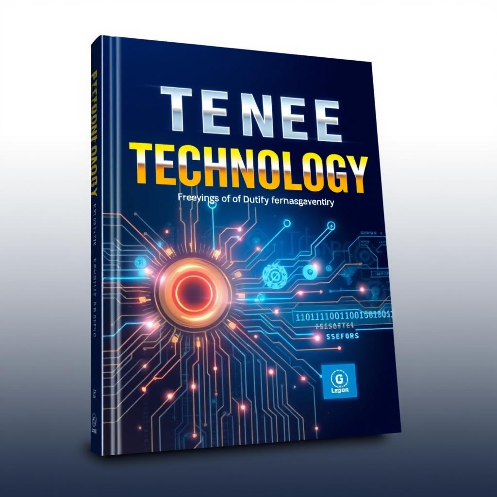 A visually appealing book cover dedicated to the theme of technology