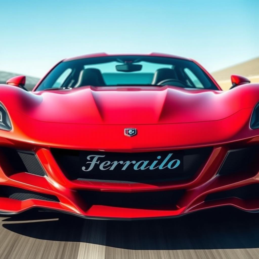 A sleek and dynamic sports car featuring a distinctive design with smooth curves and aerodynamic features