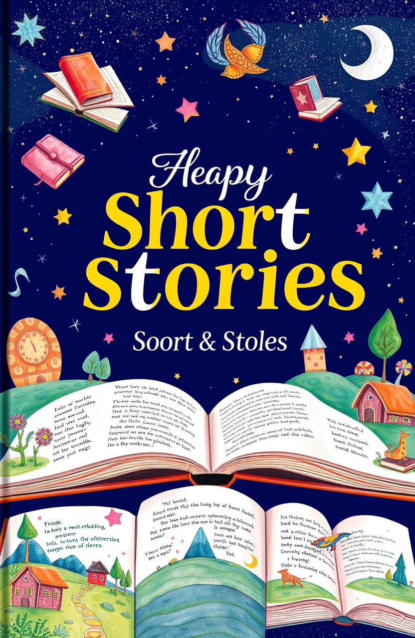 A beautifully illustrated collection of short stories, featuring a whimsical cover design with vibrant colors