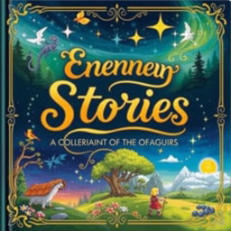 An enchanting collection of stories, presented with a captivating cover that features an artistic design