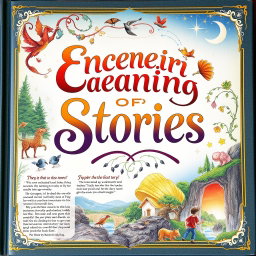 An enchanting collection of stories, presented with a captivating cover that features an artistic design