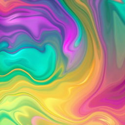 An abstract representation of unique color fusion, featuring a vibrant mix of swirling, vivid hues