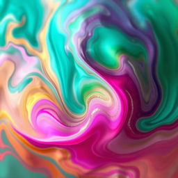 An abstract representation of unique color fusion, featuring a vibrant mix of swirling, vivid hues