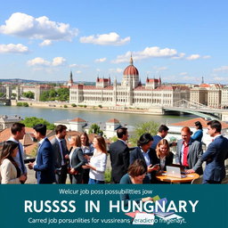 A scenic view of Budapest, Hungary, showcasing its iconic landmarks such as the Chain Bridge and the Parliament building