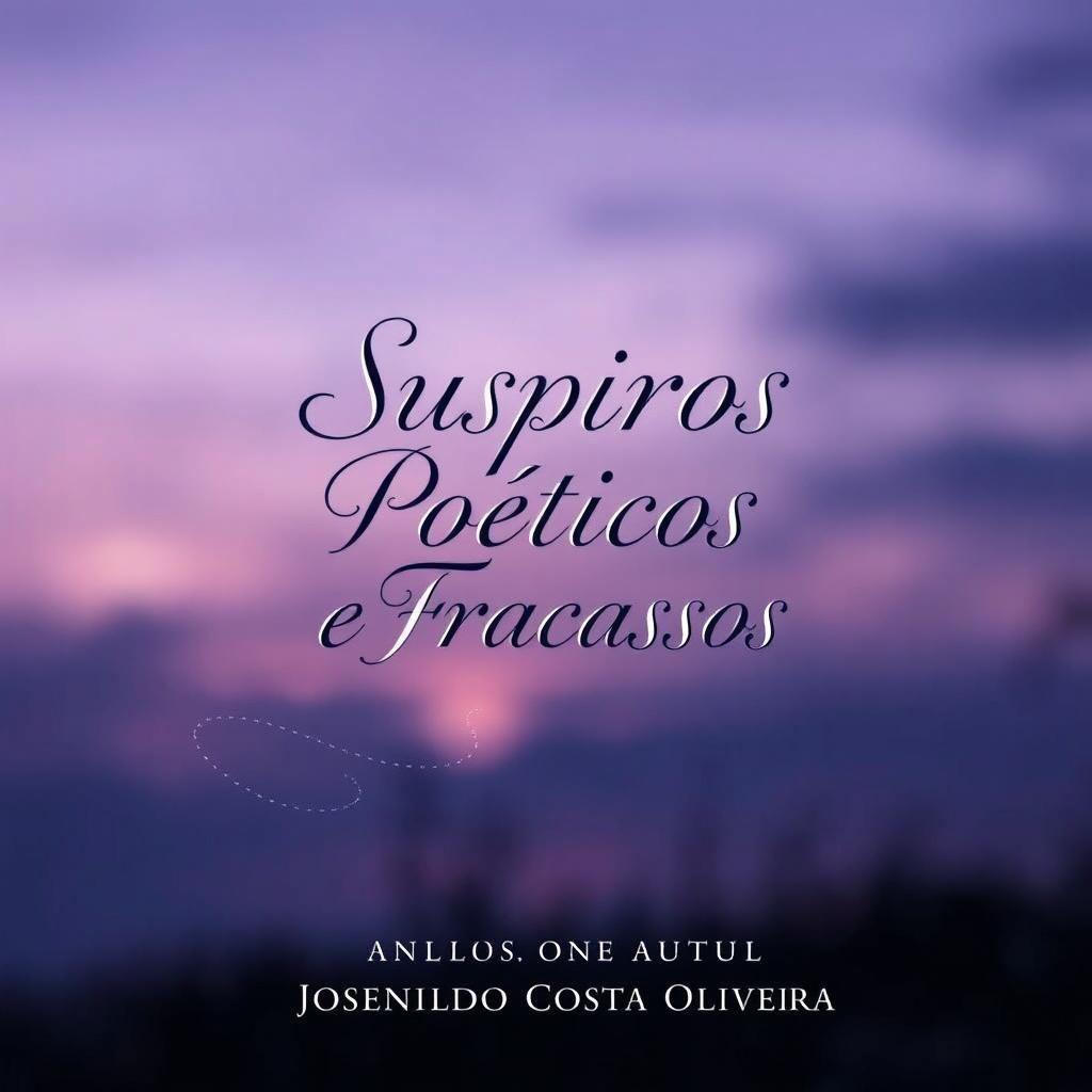 An elegant and thought-provoking book cover for 'SUSPIROS POÉTICOS E FRACASSOS' by author Josenildo Costa Oliveira