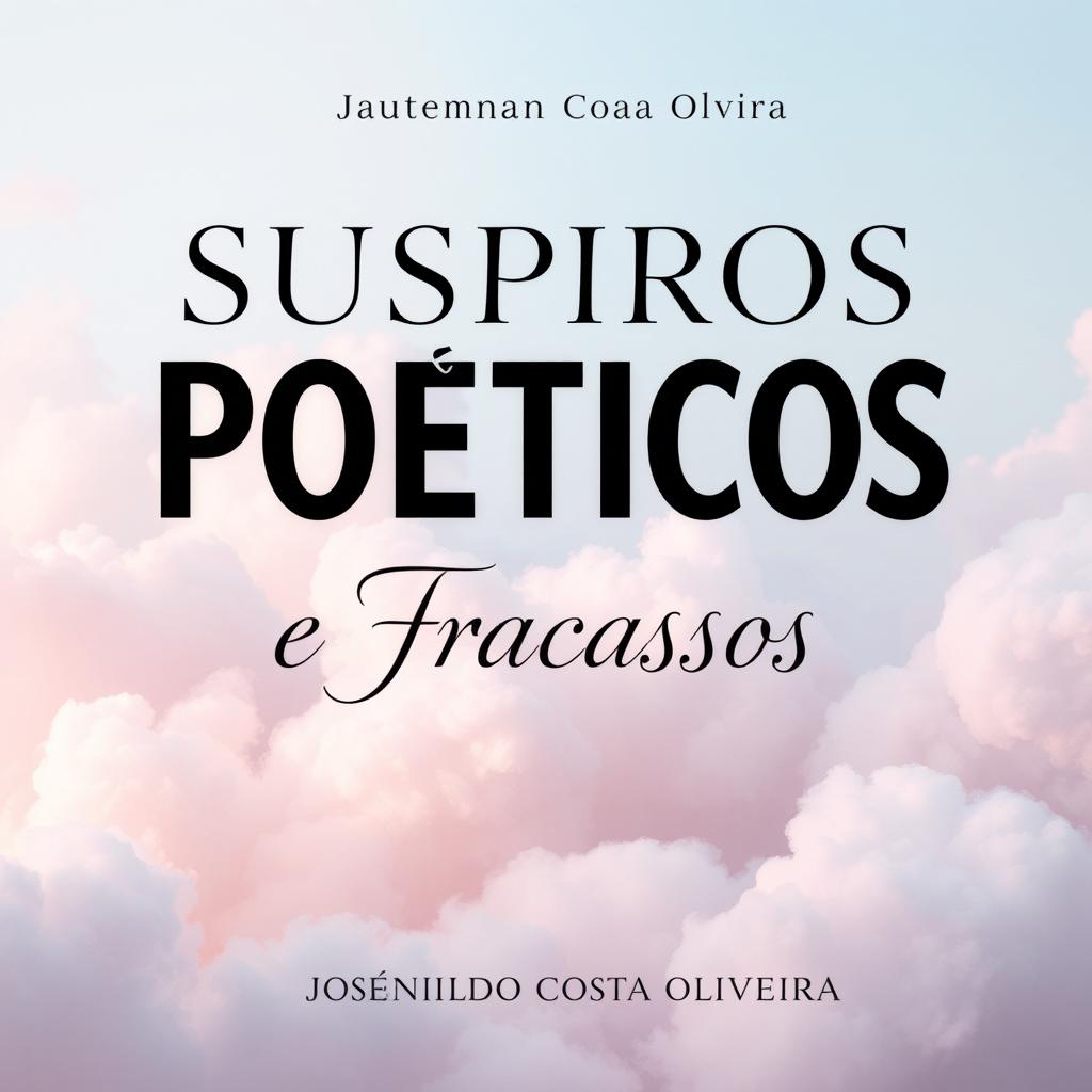 An elegant and evocative book cover for 'SUSPIROS POÉTICOS E FRACASSOS' by Josenildo Costa Oliveira