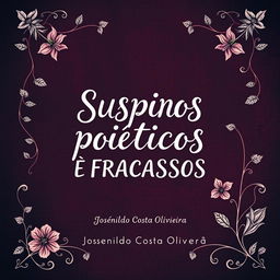 A visually striking book cover for 'SUSPIROS POÉTICOS E FRACASSOS' by Josenildo Costa Oliveira