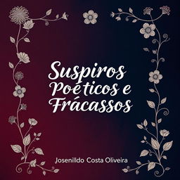 A visually striking book cover for 'SUSPIROS POÉTICOS E FRACASSOS' by Josenildo Costa Oliveira