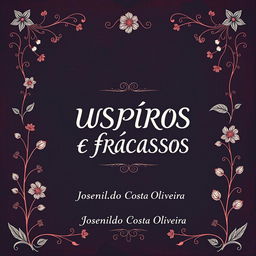 A visually striking book cover for 'SUSPIROS POÉTICOS E FRACASSOS' by Josenildo Costa Oliveira