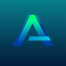 A visually striking logo design with a prominent and creative letter 'A' as the central feature