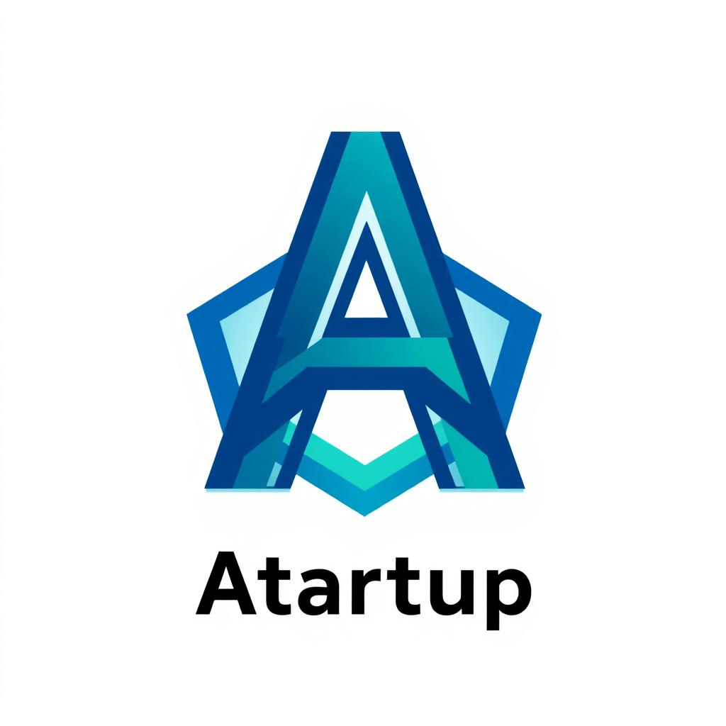 A visually striking logo design with a prominent and creative letter 'A' as the central feature