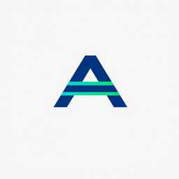 A modern and sleek logo design featuring the letter 'A' as the central focus