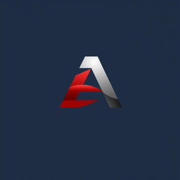 A creative logo design featuring the letter 'A' prominently in the center
