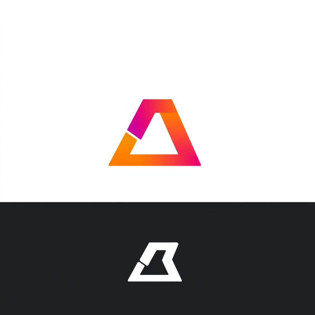 A modern logo design prominently featuring the letter 'A' as the central element