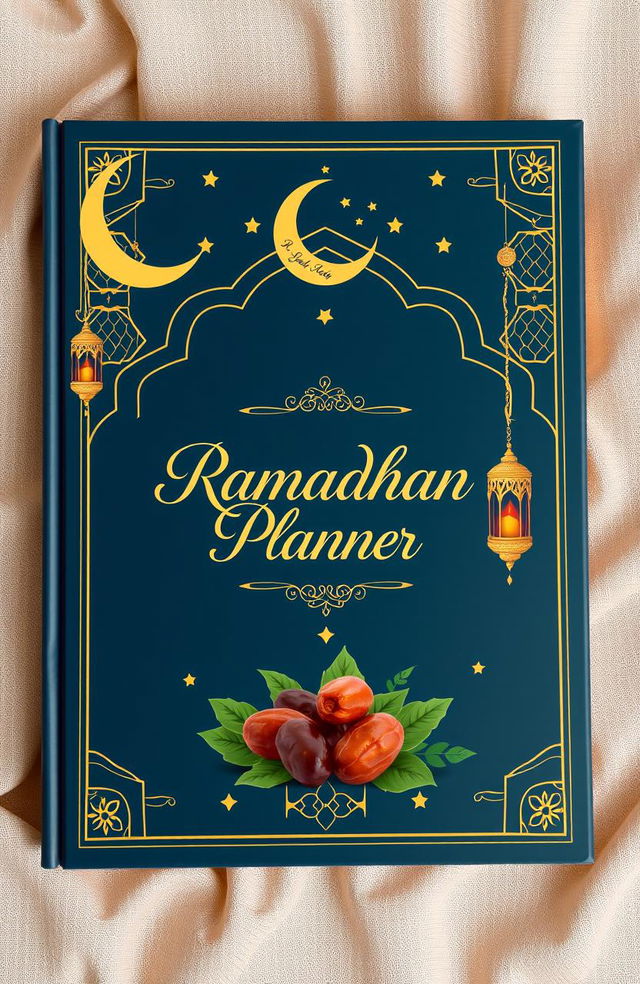 A beautifully designed book cover for a 'Ramadhan Planner'