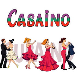 An illustration featuring the words 'Casino Cubano' in a bold, colorful font
