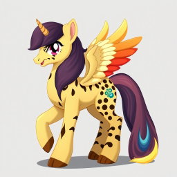 A full-body character in the style of My Little Pony: Friendship is Magic
