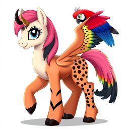 A full-body character in the style of My Little Pony: Friendship is Magic