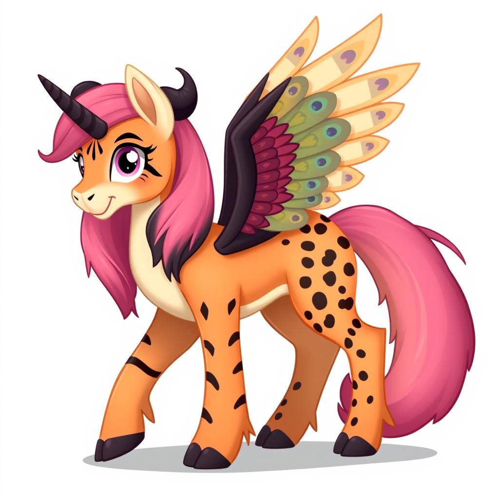 A full-body character in the style of My Little Pony: Friendship is Magic