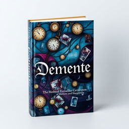 A captivating book cover design with the title 'Demente' prominently displayed