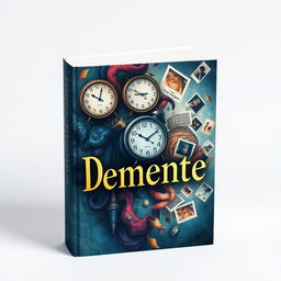 A captivating book cover design with the title 'Demente' prominently displayed