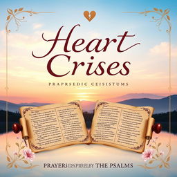 A beautifully designed book cover for 'Heart Cries: Prayers Inspired by the Psalms'