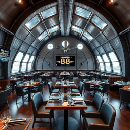 Um restaurante temático de aviação inovador chamado ‘Skyline Hangar 88’