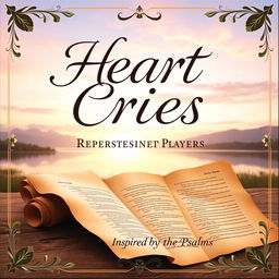 A beautifully designed book cover for 'Heart Cries: Prayers Inspired by the Psalms'