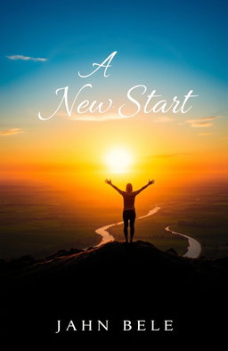 A captivating book cover design for a novel titled 'A New Start'