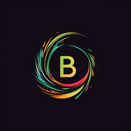 Redefine the 'BDE' logo, keeping it vibrant and energetic, but in a streamlined vector-graphic style, using dominant tones of black and green.