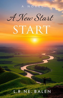 A captivating book cover design for a novel titled 'A New Start'