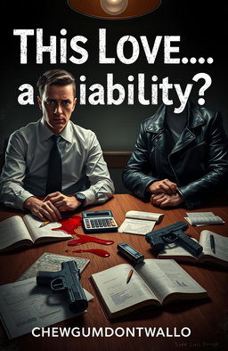 A dramatic book cover for 'This love