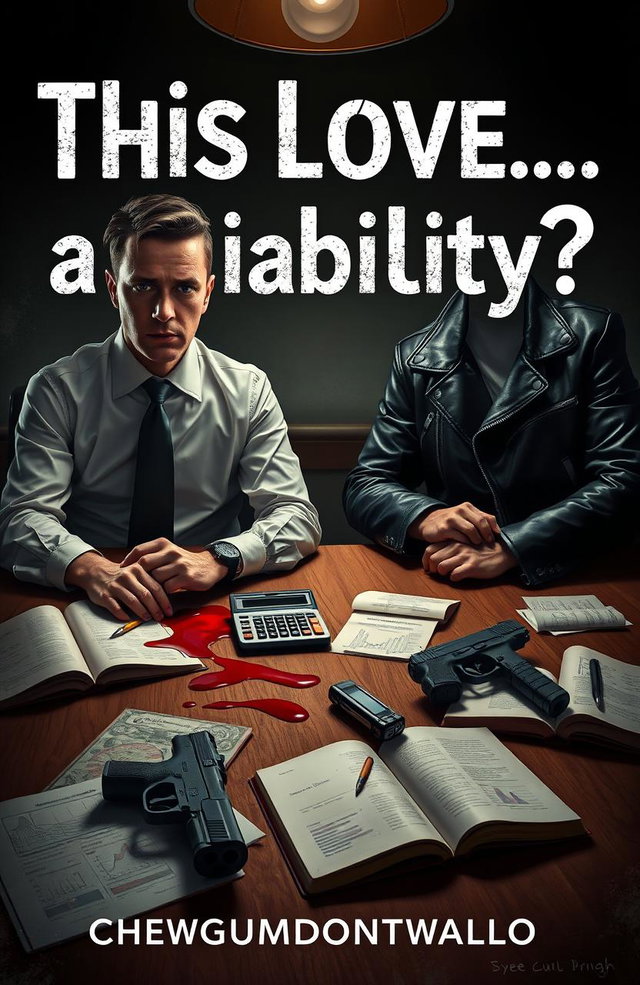 A dramatic book cover for 'This love