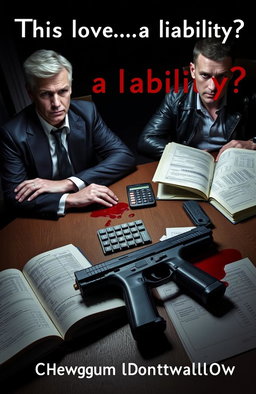 A dramatic book cover for 'This love