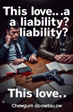 A dramatic book cover for 'This love