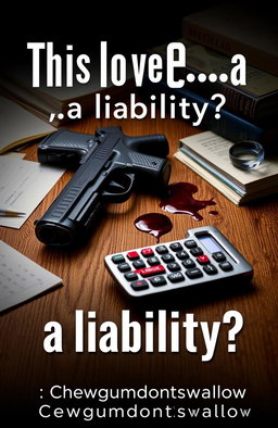 A dramatic book cover for the novel "This love