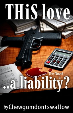 A dramatic book cover for the novel "This love