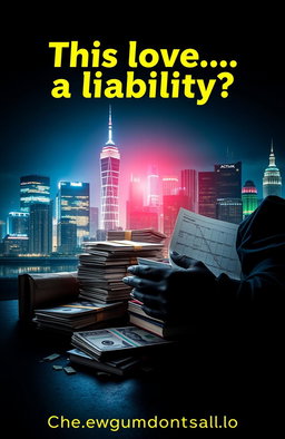 A striking and visually intriguing book cover for "This love