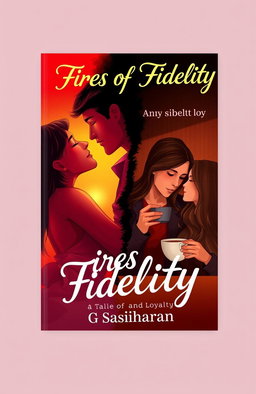 A book cover illustration for 'Fires of Fidelity: A Tale of Lust and Loyalty'