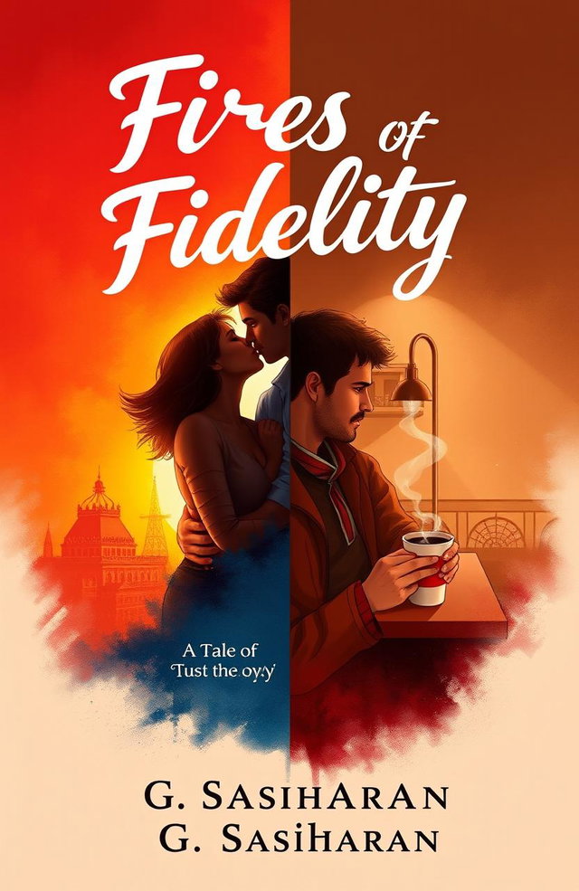 A book cover illustration for 'Fires of Fidelity: A Tale of Lust and Loyalty'