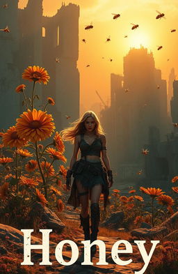 A dystopian end of the world scenario featuring a unique world where nature has taken over the remnants of civilization