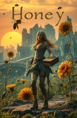 A dystopian end of the world scenario featuring a unique world where nature has taken over the remnants of civilization
